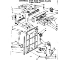Kenmore 11081061100 controls and rear panel parts diagram