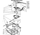 Kenmore 11081061100 machine base parts diagram