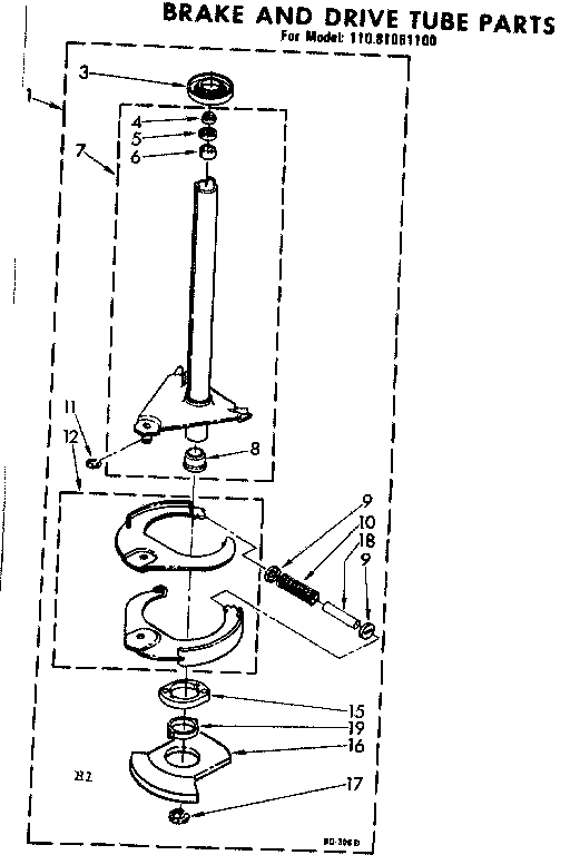 Brake and drive tube parts