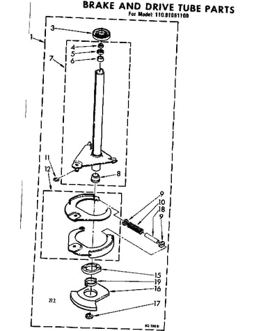 Brake and drive tube parts