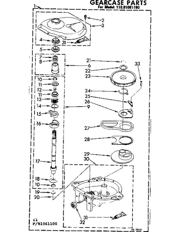 Gearcase parts
