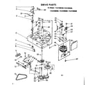 Kenmore 11081080800 drive parts diagram