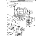 Kenmore 11081080610 drive parts diagram
