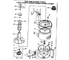 Kenmore 11081080610 tub and basket parts diagram