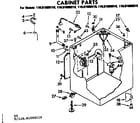 Kenmore 11081080610 cabinet parts diagram