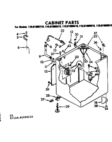 Cabinet parts