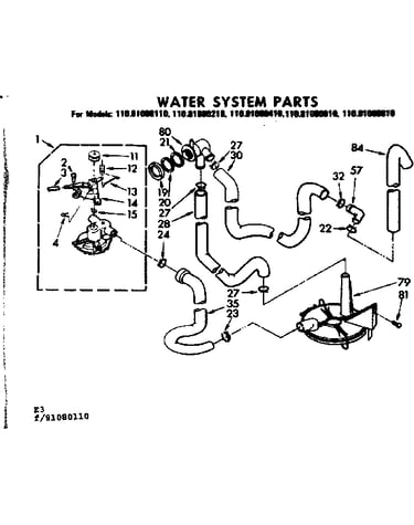 Water system parts