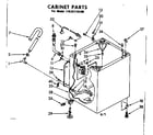 Kenmore 11081115100 cabinet parts diagram