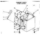 Kenmore 11081125100 cabinet parts diagram