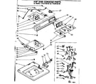 Kenmore 11081155100 top and console parts diagram