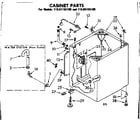 Kenmore 11085155100 cabinet parts diagram