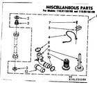 Kenmore 11081155100 miscellaneous parts diagram