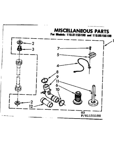 Miscellaneous parts