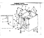 Kenmore 11085156100 cabinet parts diagram