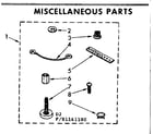 Kenmore 11081161400 miscellaneous parts diagram