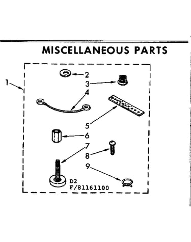 Miscellaneous parts