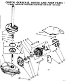 Clutch gearcase motor & pump parts