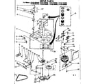 Kenmore 11085165800 drive parts diagram