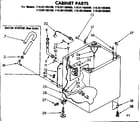 Kenmore 11085165800 cabinet parts diagram