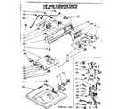 Kenmore 11085166100 top and console parts diagram