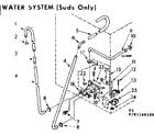 Kenmore 11085166100 water system suds only diagram