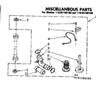 Kenmore 11081166100 miscellaneous parts diagram