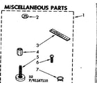 Kenmore 11081167210 miscellaneous parts diagram