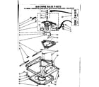 Kenmore 11081167410 machine base parts diagram