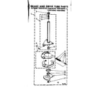 Kenmore 11081167610 brake and drive tube parts diagram