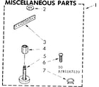 Kenmore 11081167620 miscellaneous parts diagram