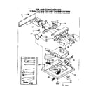 Kenmore 11081185800 top and console parts diagram