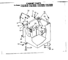 Kenmore 11085185100 cabinet parts diagram