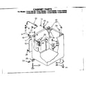 Kenmore 11085185800 cabinet parts diagram