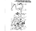 Kenmore 11081185600 water system parts suds only diagram