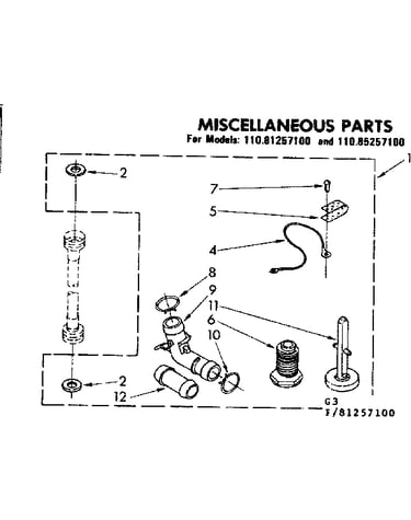 Miscellaneous parts