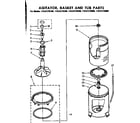 Kenmore 11081275200 agitator basket and tub parts diagram