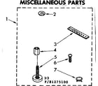 Kenmore 11081275400 miscellaneous parts diagram