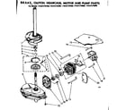Kenmore 11081275100 motor / pump and gearcase diagram
