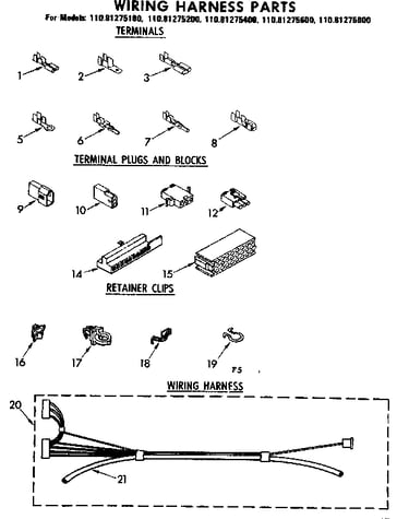 Wiring harness parts