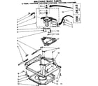 Kenmore 11081275100 machine base parts diagram
