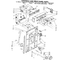 Kenmore 11081275410 controls and rear panel parts diagram