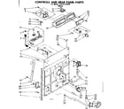 Kenmore 11081310100 controls and rear panel parts diagram