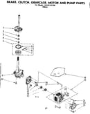 Brake clutch gearcase motor and pump parts