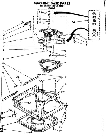 Machine base parts