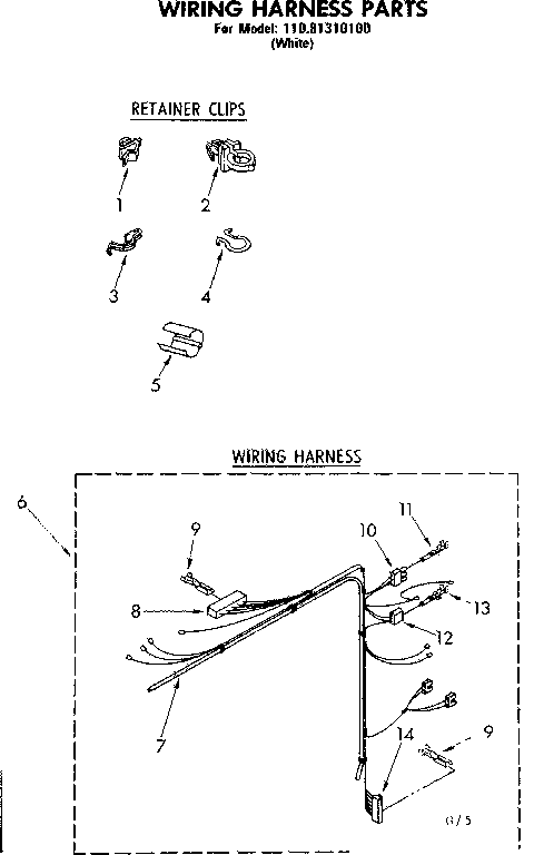 Wiring harness parts