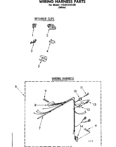 Wiring harness parts