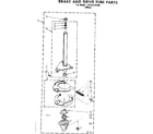 Kenmore 11081310100 brake and drive tube parts diagram