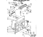 Kenmore 11081310110 control and rear panel parts diagram