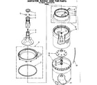 Kenmore 11081310110 agitator basket and tub parts diagram