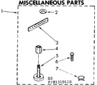 Kenmore 11081310110 miscellaneous parts diagram